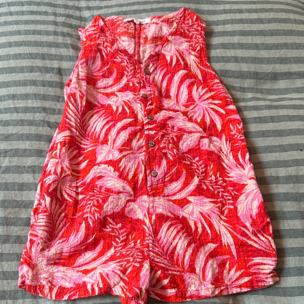 Rip Curl Red and Pink Kids Romper
